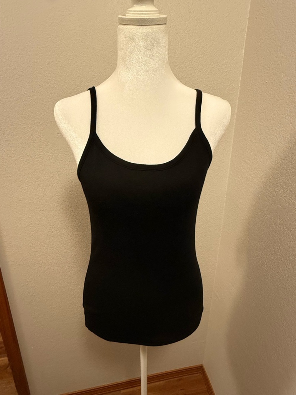 Michael Stars Black Slim Strap Tank Top
